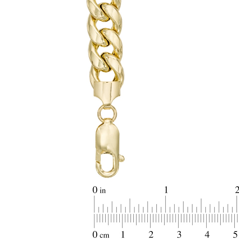 Main Image 2 of Men's 9.2mm Curb Chain Necklace in 10K Gold - 24"