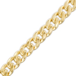 Men's 7.8mm Curb Chain Bracelet in 10K Gold - 8.5&quot;