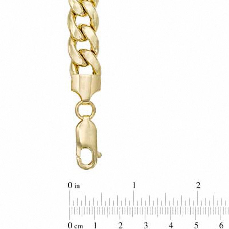 14K Yellow Gold Polished and Satin 8.75-inch Men's Link Bracelet - 1CYM2A