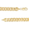 Thumbnail Image 2 of Men's 7.6mm Curb Chain Bracelet in Hollow 10K Gold - 8.5"