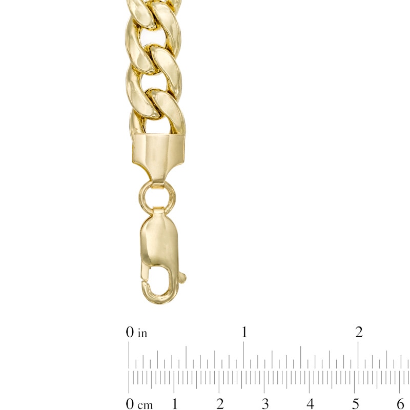Main Image 2 of Men's 7.8mm Curb Chain Necklace in 10K Gold - 22"