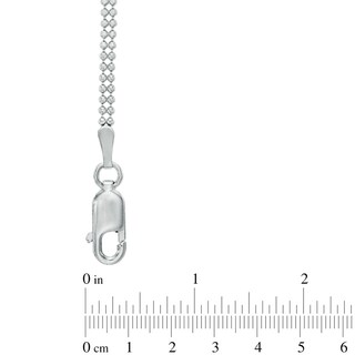 Woven Beaded Mesh Bib Necklace in Sterling Silver - 17"