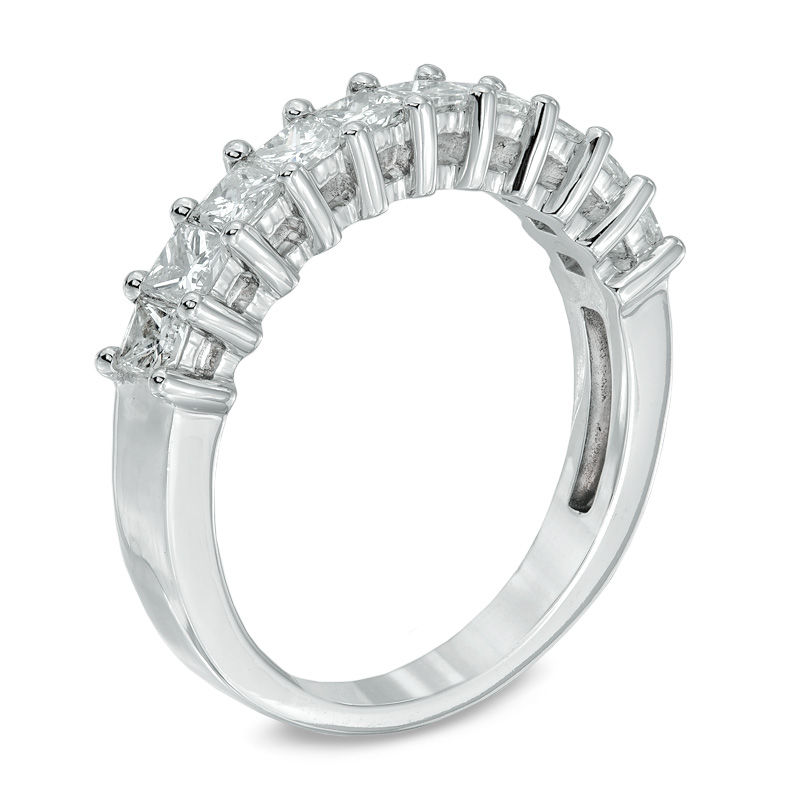 CT. T.W. Princess-Cut Diamond Anniversary Band in 14K White Gold