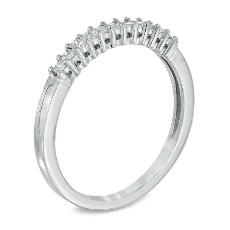 Main Image 2 of 0.25 CT. T.W. Princess-Cut Diamond Anniversary Band in 14K White Gold