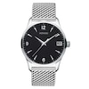 Men's Movado Circa Mesh Watch with Black Dial (Model: 0606802)