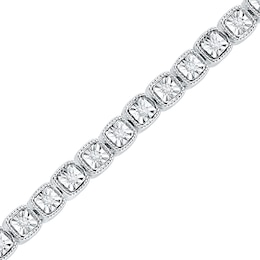 0.25 CT. T.W. Diamond Tennis Bracelet in Sterling Silver - 7.25&quot;