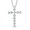 Diamond Accent Cross Pendant in Sterling Silver