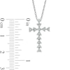 Diamond Accent Cross Pendant in Sterling Silver