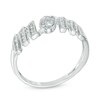 Thumbnail Image 2 of 0.13 CT. T.W. Diamond "MOM" Ring in Sterling Silver