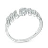 Thumbnail Image 1 of 0.13 CT. T.W. Diamond "MOM" Ring in Sterling Silver