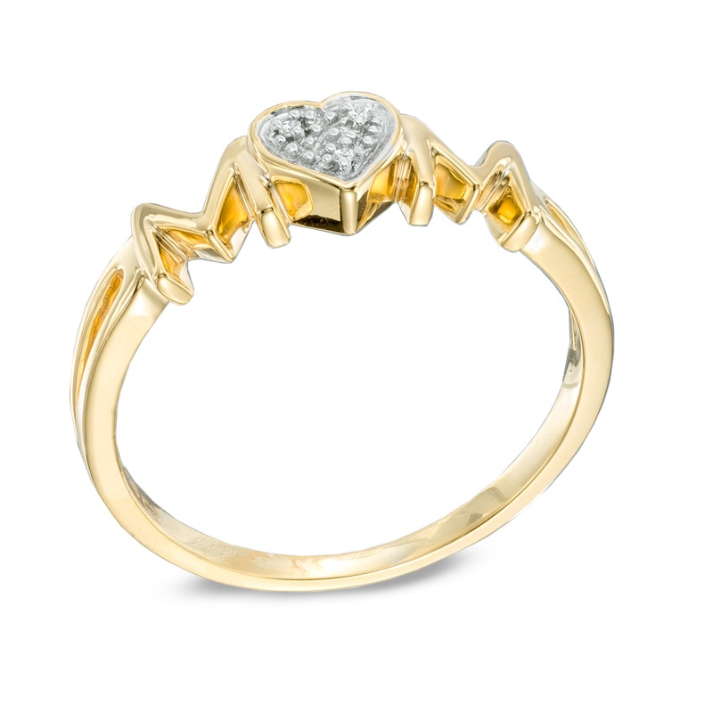 Diamond Accent "MOM" Ring in 10K Gold|Peoples Jewellers