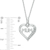 Thumbnail Image 1 of Diamond Accent "MUM" Heart Pendant in Sterling Silver
