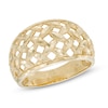 Thumbnail Image 0 of Diamond-Cut Basket Weave Ring in 10K Gold