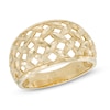 Thumbnail Image 1 of Diamond-Cut Basket Weave Ring in 10K Gold