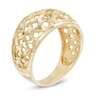 Thumbnail Image 1 of Diamond-Cut Basket Weave Ring in 10K Gold