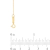 Thumbnail Image 2 of Woven Bead Chevron Necklace in 10K Gold