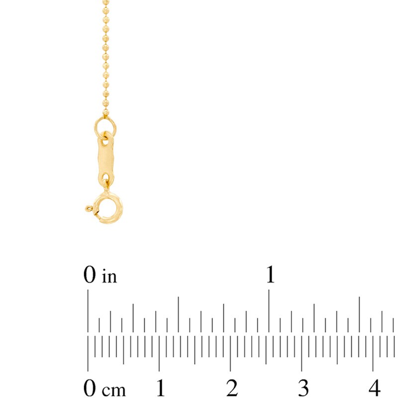Main Image 2 of Woven Bead Chevron Necklace in 10K Gold