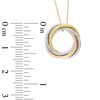 Thumbnail Image 1 of Love Knot Pendant in 10K Tri-Tone Gold