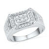 Thumbnail Image 0 of Men's 0.63 CT. T.W. Diamond Ring in 10K White Gold