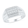 Thumbnail Image 0 of Men's 0.50 CT. T.W. Diamond Ring in 10K White Gold