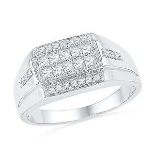 Men's 0.50 CT. T.W. Diamond Ring in 10K White Gold