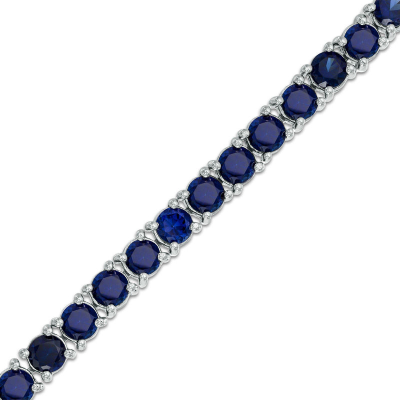 Discover Timeless Beauty Blue Sapphire Tennis Bracelet