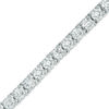 Thumbnail Image 1 of White Lab-Created Sapphire Tennis Bracelet in Sterling Silver - 7.5"