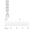 Thumbnail Image 2 of White Lab-Created Sapphire Tennis Bracelet in Sterling Silver - 7.5"