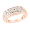 Men's 0.50 CT. T.W. Diamond Wedding Band in 10K Rose Gold