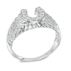 Thumbnail Image 2 of 0.20 CT. T.W. Diamond Nugget Horseshoe Ring in 10K White Gold