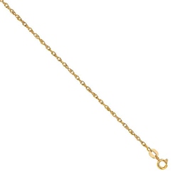 0.8mm Rope Chain Necklace in Solid 14K Gold - 18&quot;
