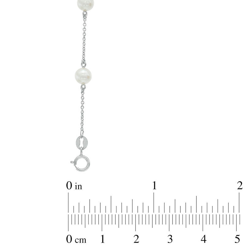 Blue LagoonÂ® by Mikimoto 5.0mm Akoya Cultured Pearl Bracelet in 14K White Gold