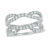 Thumbnail Image 0 of 0.97 CT. T.W. Diamond Twist Contour Solitaire Enhancer in 14K White Gold