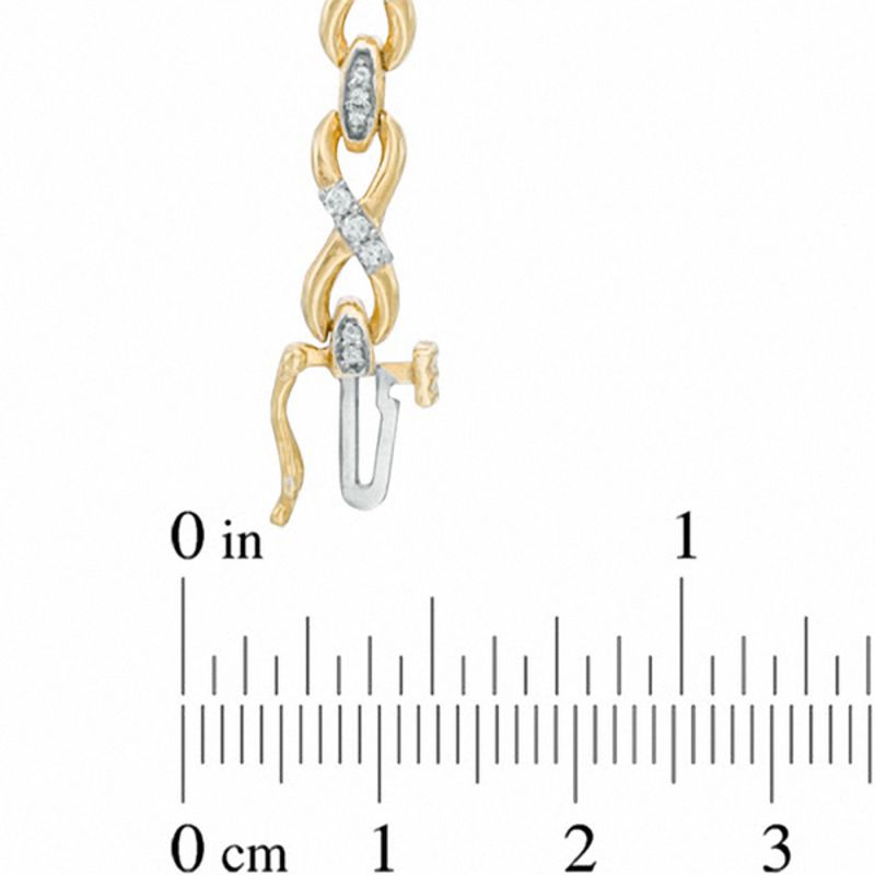 CT. T.W. Diamond Infinity Link Bracelet in 10K Gold