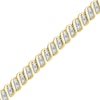 Thumbnail Image 1 of 1.00 CT. T.W. Diamond "S" Tennis Bracelet in 10K Gold - 7.25"