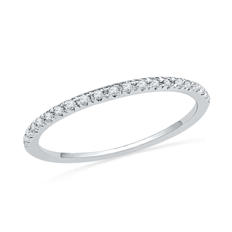 0.75 CT. T.W. Diamond Twist Frame Bridal Set 10K White Gold