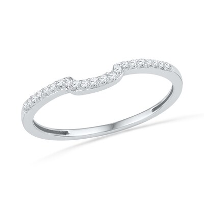 0.33 CT. T.W. Diamond Square Frame Bridal Set in 10K White Gold