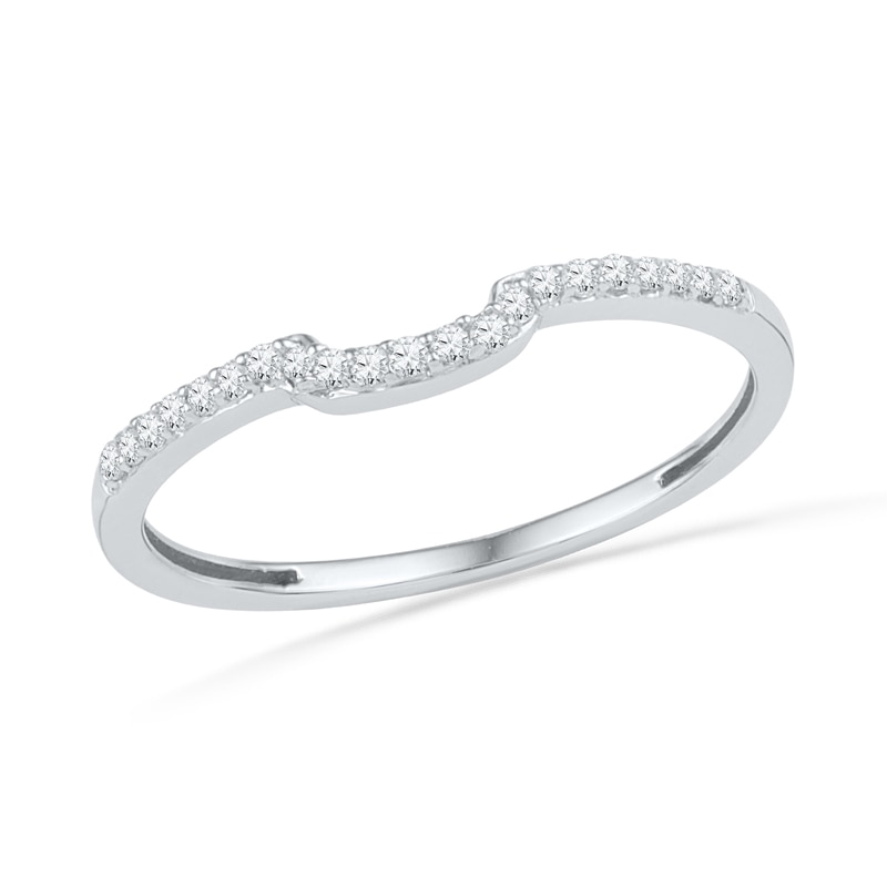 Main Image 3 of 0.33 CT. T.W. Diamond Square Frame Bridal Set in 10K White Gold