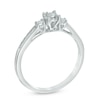 Thumbnail Image 1 of 0.16 CT. T.W. Diamond Three Stone Promise Ring in 10K White Gold