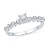 Thumbnail Image 1 of 0.10 CT. T.W. Diamond Bubble Promise Ring in 10K White Gold