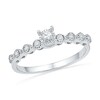 Thumbnail Image 0 of 0.10 CT. T.W. Diamond Bubble Promise Ring in 10K White Gold