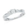 Thumbnail Image 0 of Diamond Accent Three Stone Promise Ring in 10K White Gold