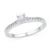Thumbnail Image 1 of 0.10 CT. T.W. Diamond Promise Ring in 10K White Gold