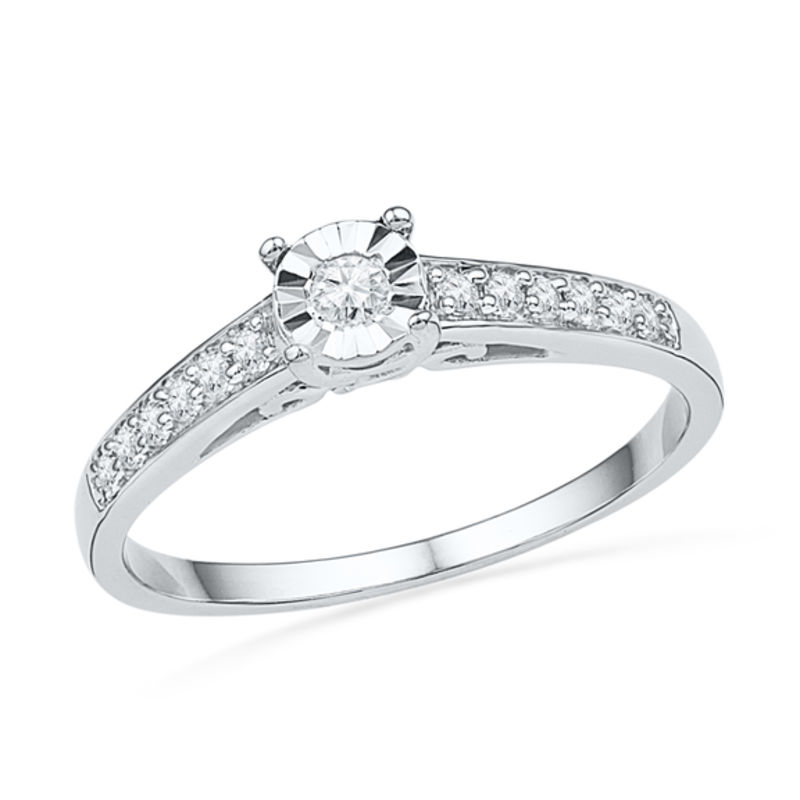 0.20 CT. T.W. Diamond Promise Ring in 10K White Gold|Peoples Jewellers