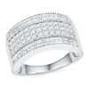 Thumbnail Image 0 of 1.00 CT. T.W. Diamond Multi-Row Band in 10K White Gold