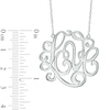 Thumbnail Image 1 of Script Monogram "Love" Necklace in Sterling Silver