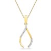 Thumbnail Image 0 of Diamond Accent Wishbone Pendant in 10K Gold