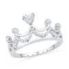 Diamond Accent Tiara Ring in Sterling Silver