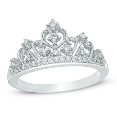 0.20 CT. T.W. Diamond Tiara Ring in Sterling Silver