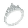 Thumbnail Image 2 of 0.20 CT. T.W. Diamond Tiara Ring in Sterling Silver